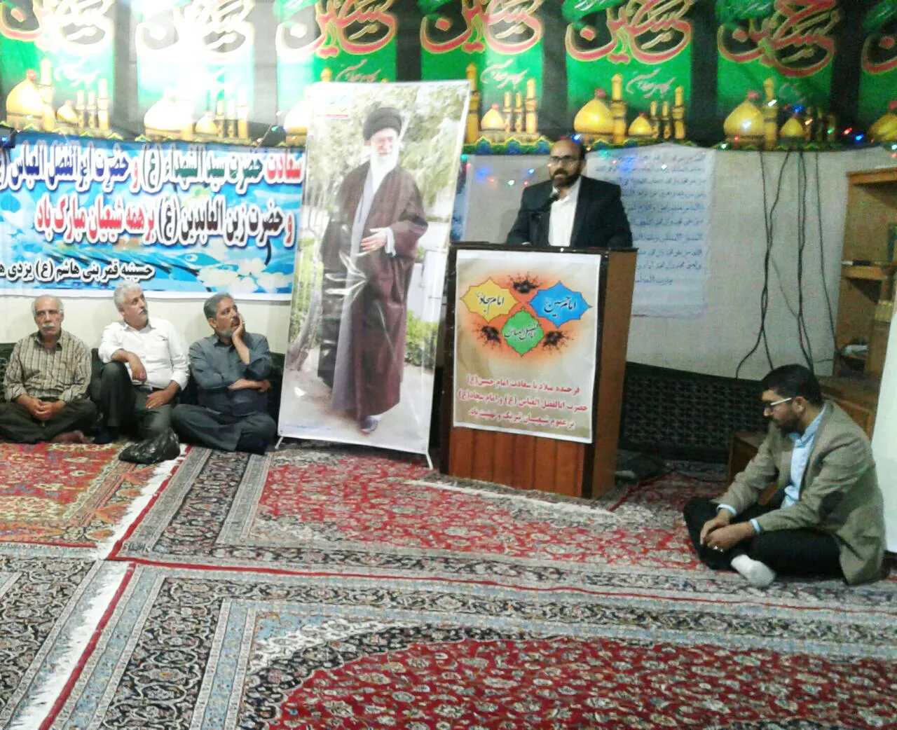 نشست حامیان جبهه جهادگران ایران اسلامی در حسینیه یزدی‌های شهر ری