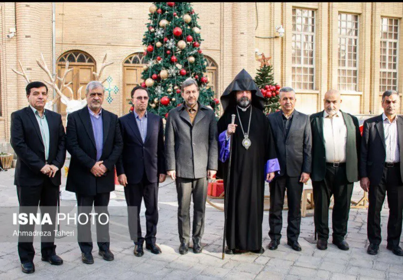 مراسم تبریک سال نوی میلادی در کلیسای وانک اصفهان